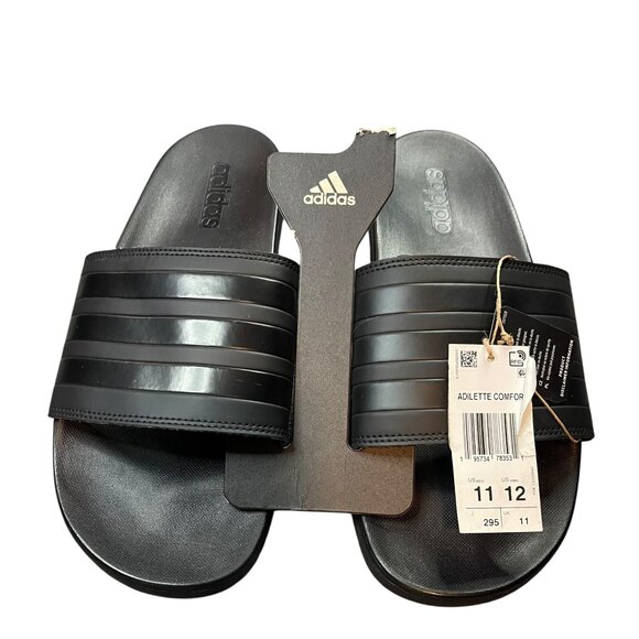 Adidas Men’s Adilette Comfort Slides – Size 11 - Picture 2 of 4